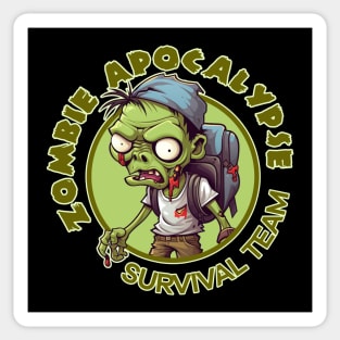 Zombie Apocalypse Survival Team Sticker